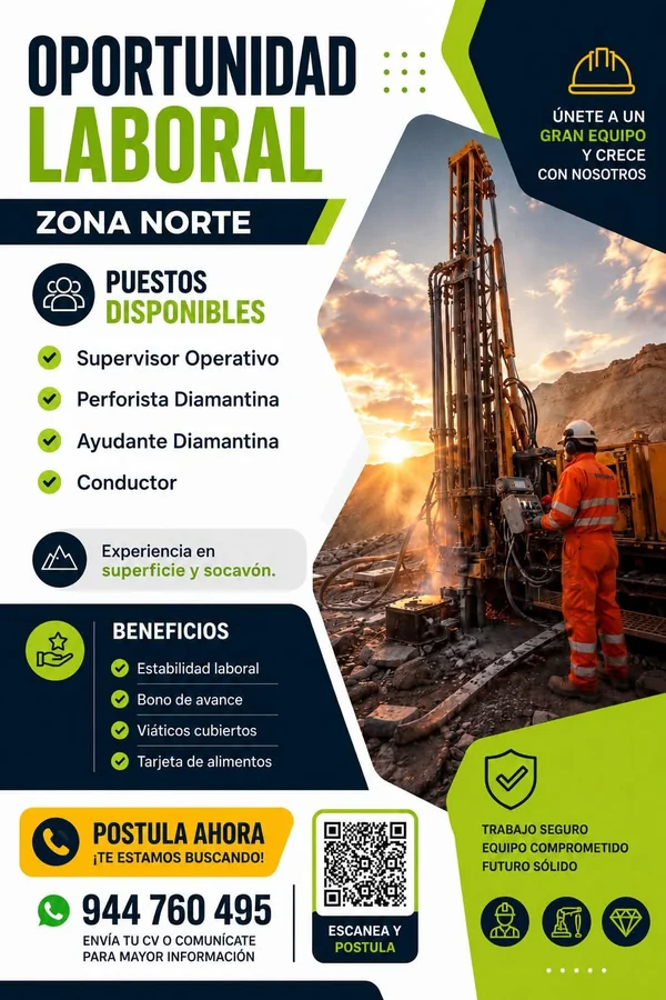 Supervisor, Perforistas Diamantina y Conductor - imagen 1