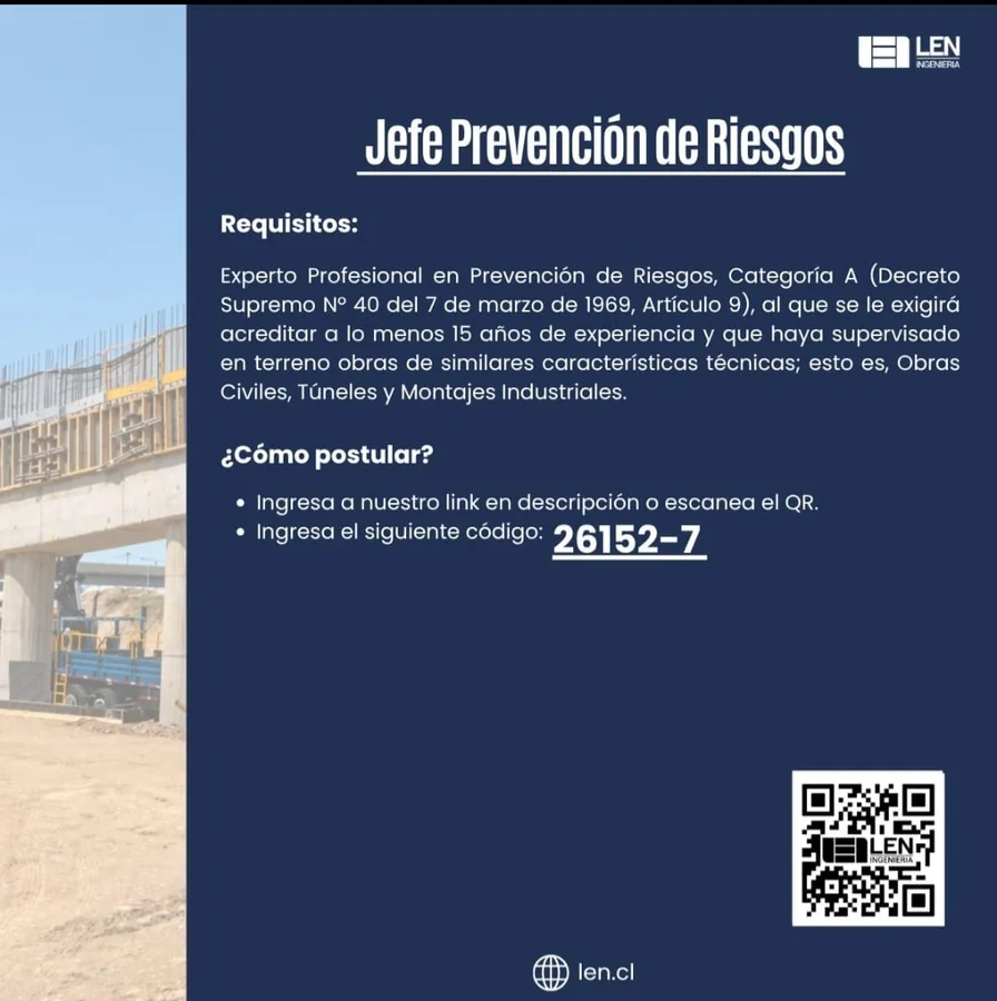 Jefe de Prevención de Riesgos - imagen 1