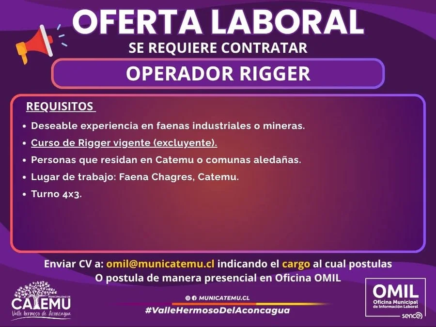 Operador Rigger - imagen 1
