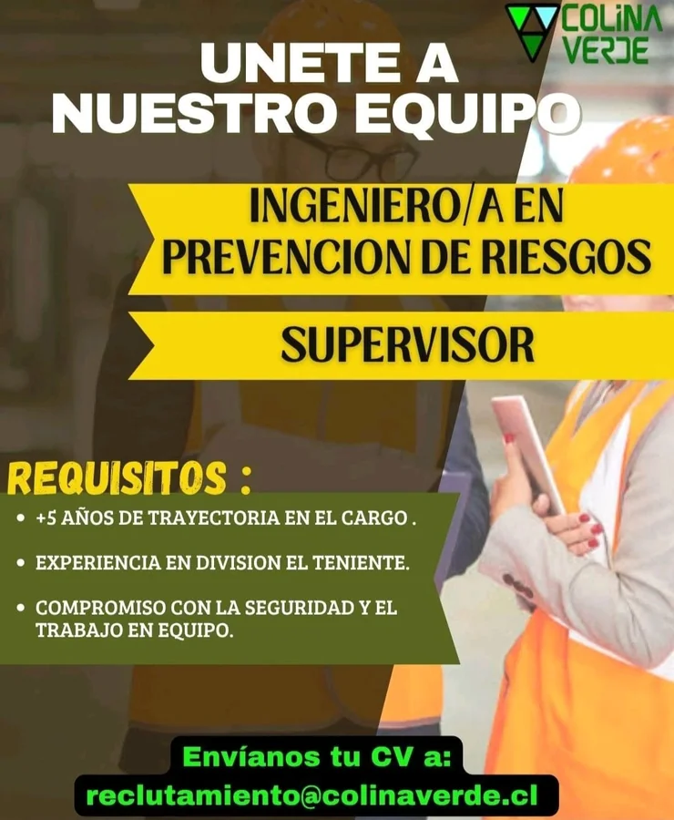 Ingeniero/a Supervisor en Prevención de Riesgos - imagen 1