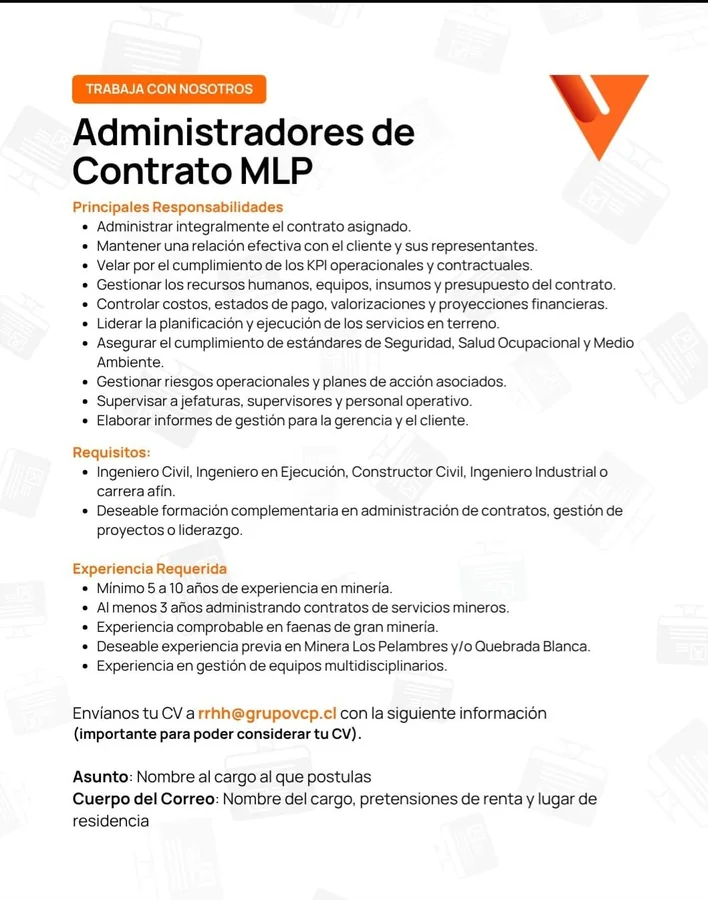 Administrador de Contrato MLP - imagen 1