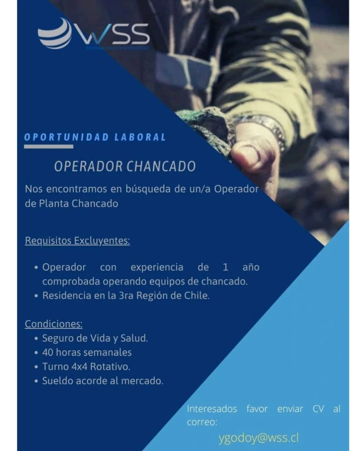 Operador de Planta Chancado - imagen 1