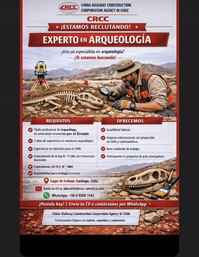 Experto en Arqueología para Chile - imagen 1