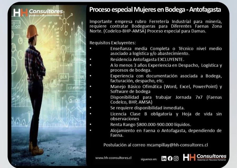 Bodegueras para Faenas Mineras - Antofagasta - imagen 1