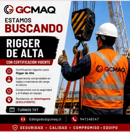 Rigger de Alta con Certificación Vigente - imagen 1