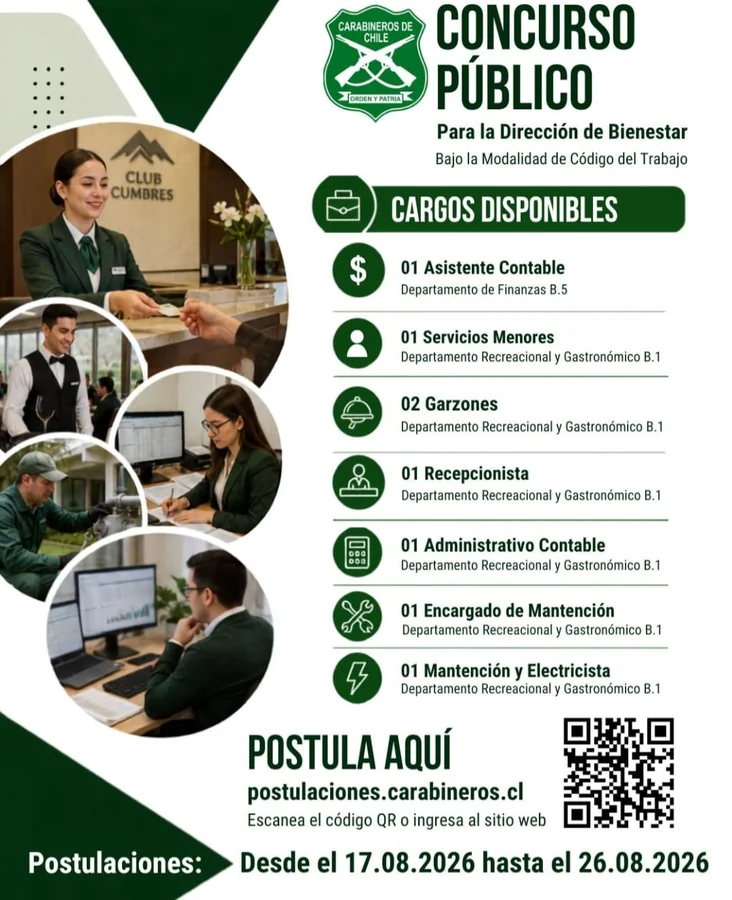 Concurso Público - Carabineros de Chile - imagen 1