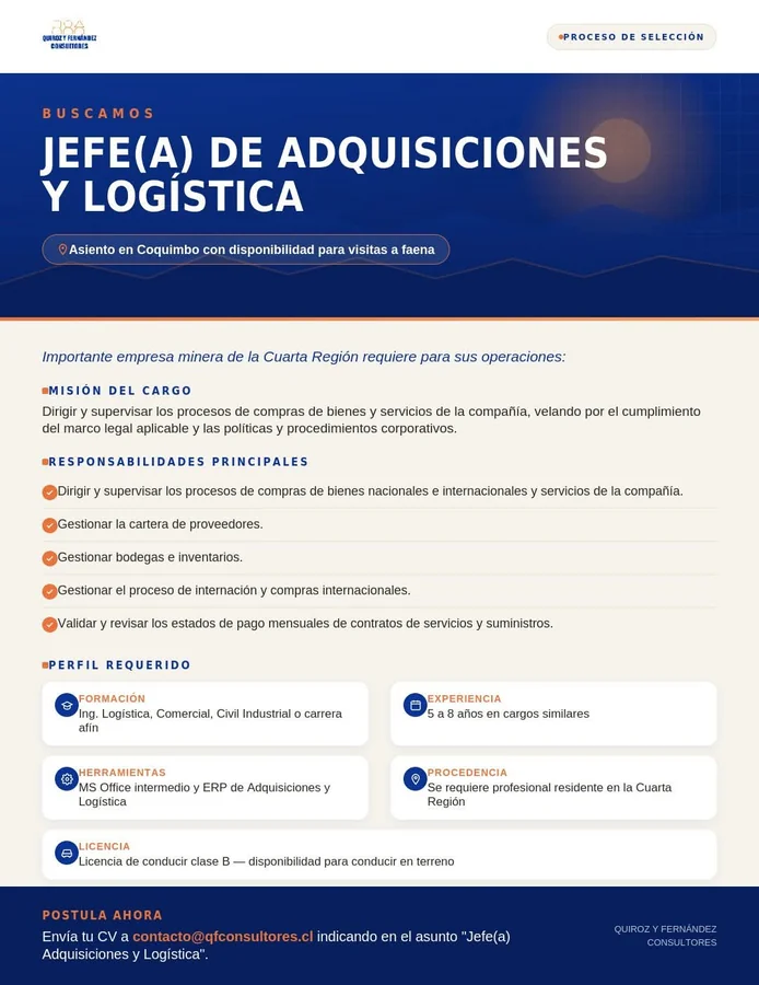 Jefe de Adquisiciones y Logística - imagen 1