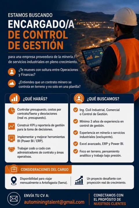 Encargado/a de Control de Gestión - imagen 1