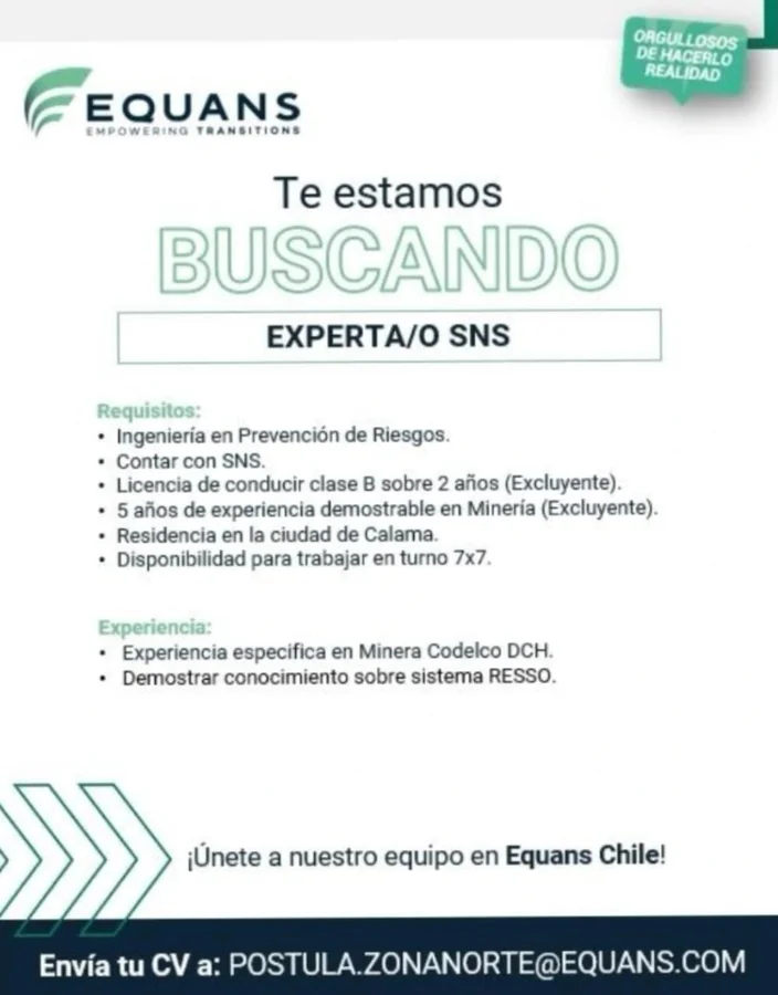 Experto en Prevención de Riesgos SNS - imagen 1