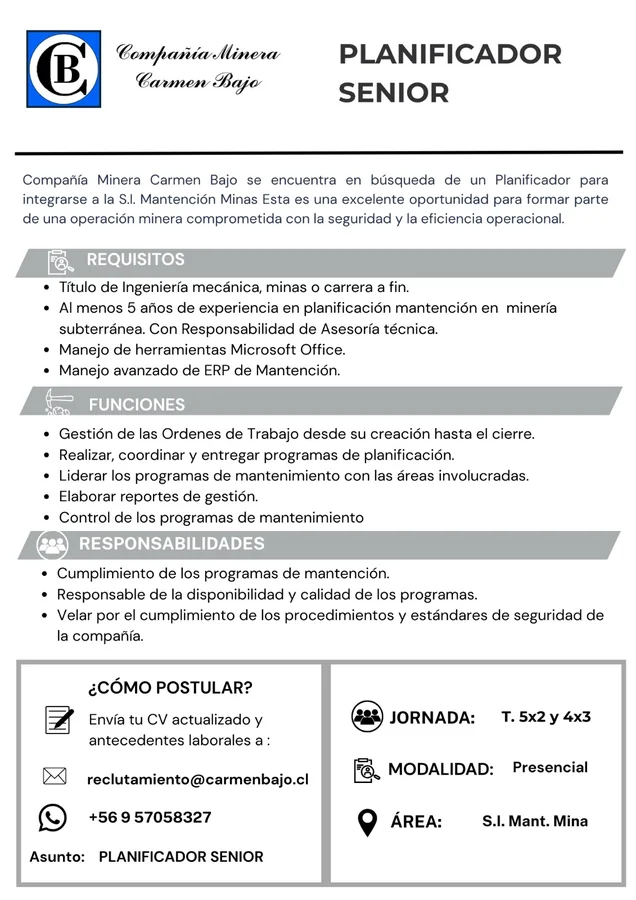 Planificador Senior - imagen 1