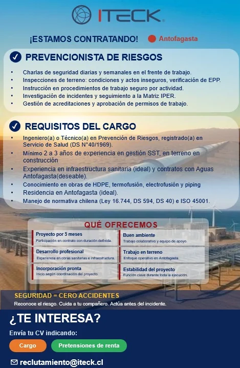 Prevencionista de Riesgos - imagen 1