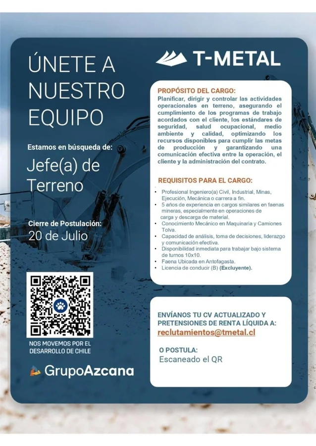 Jefe de Terreno - imagen 1