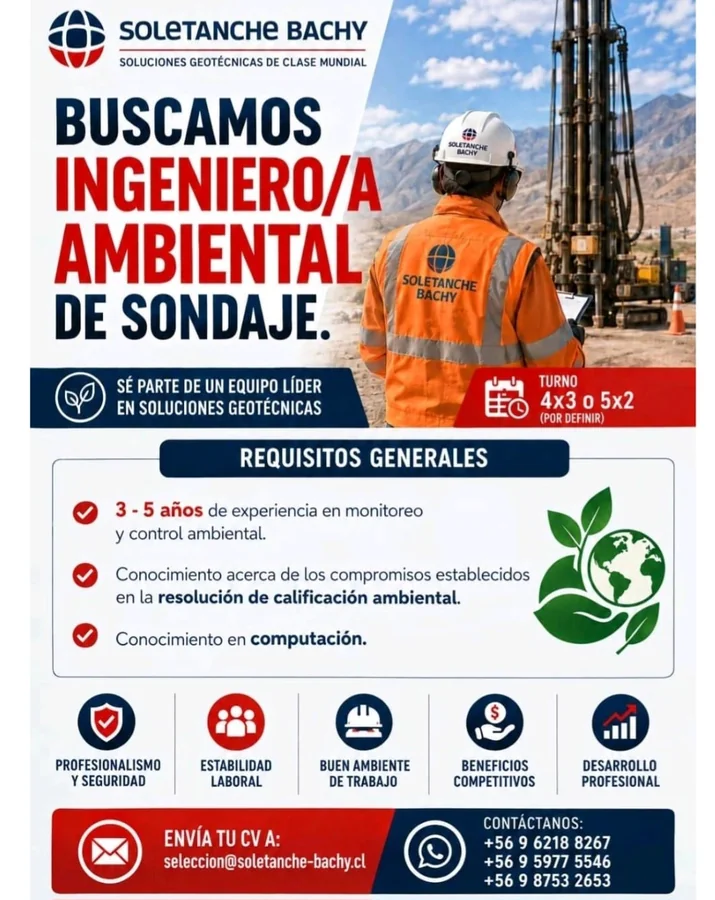 Ingeniero/a Ambiental de Sondaje - imagen 1