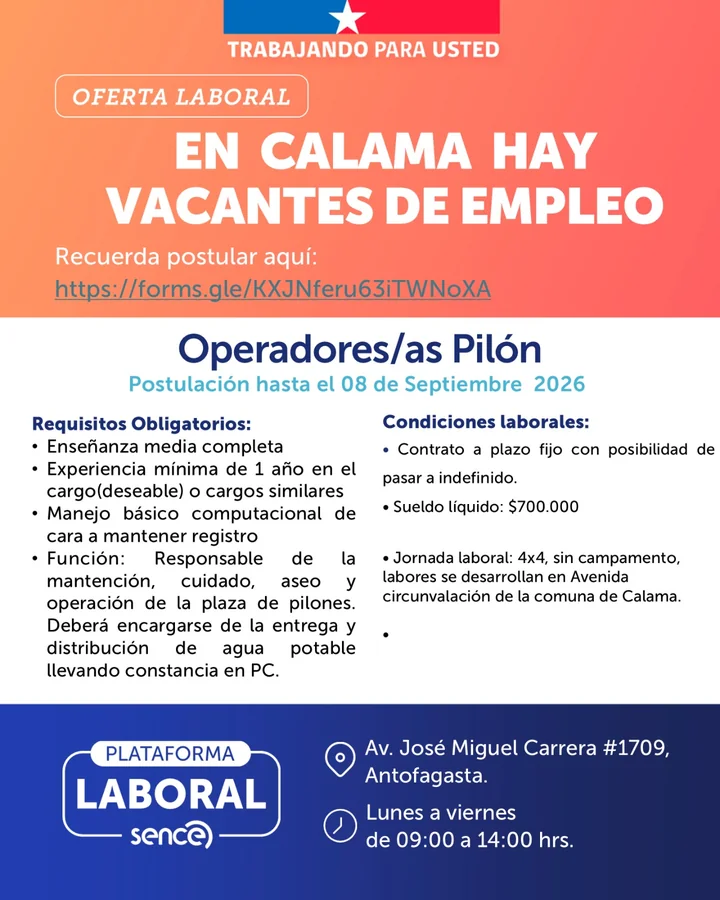 Operador/a de Pilón - imagen 1