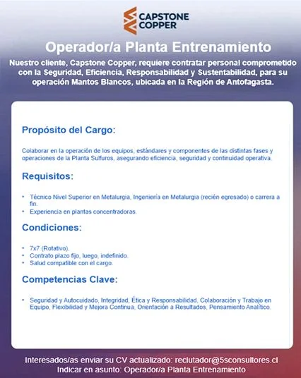 Operador/a Planta Entrenamiento - imagen 1