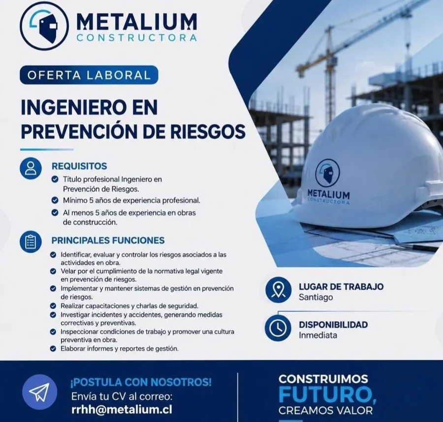 Ingeniero en Prevención de Riesgos - imagen 1