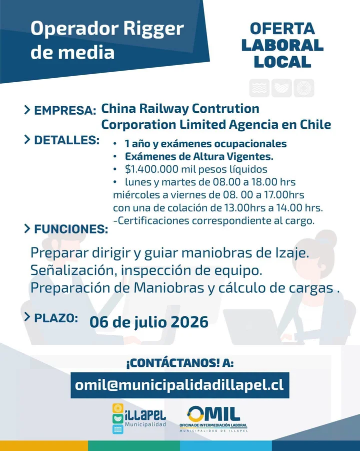 Operador Rigger de media - imagen 1
