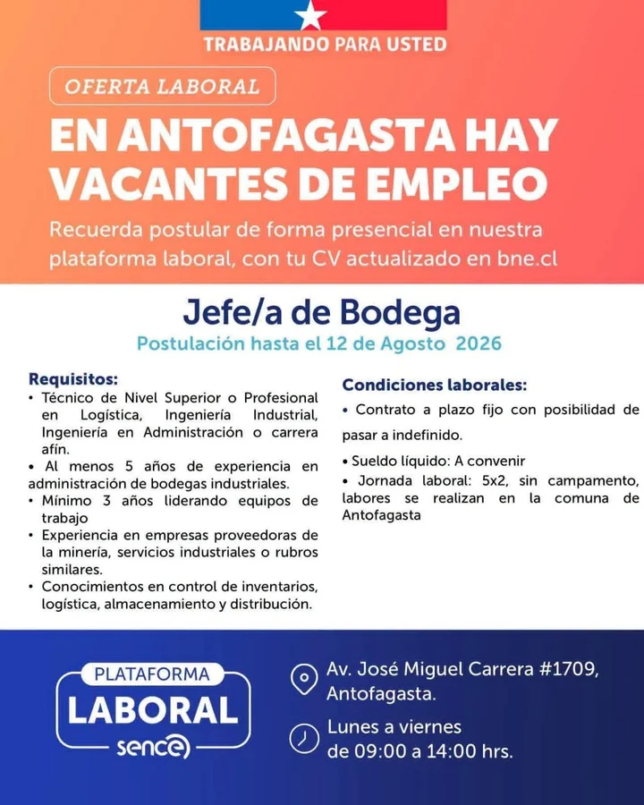 Jefe/a de Bodega - imagen 1