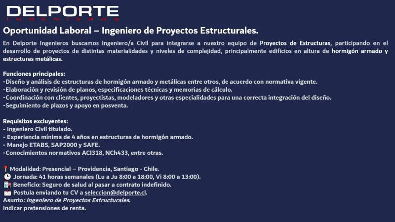 Ingeniero de Proyectos Estructurales - imagen 1