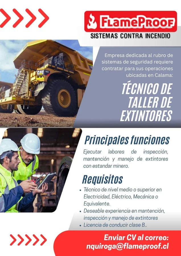Técnico de Taller de Extintores - imagen 1