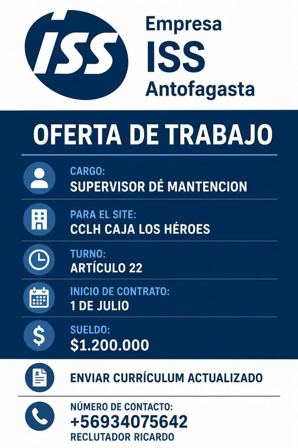 Supervisor de Mantención - imagen 1