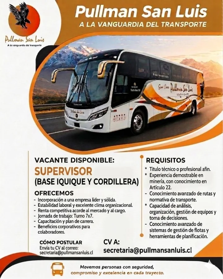 Supervisor de Transporte - imagen 1