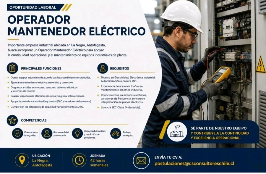 Operador Mantenedor Eléctrico - imagen 1