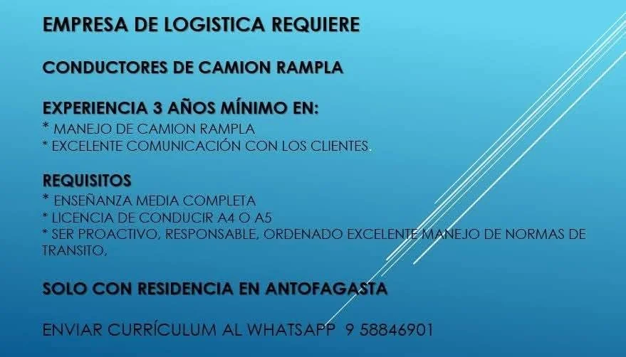 Conductor de Camión Rampla - imagen 1