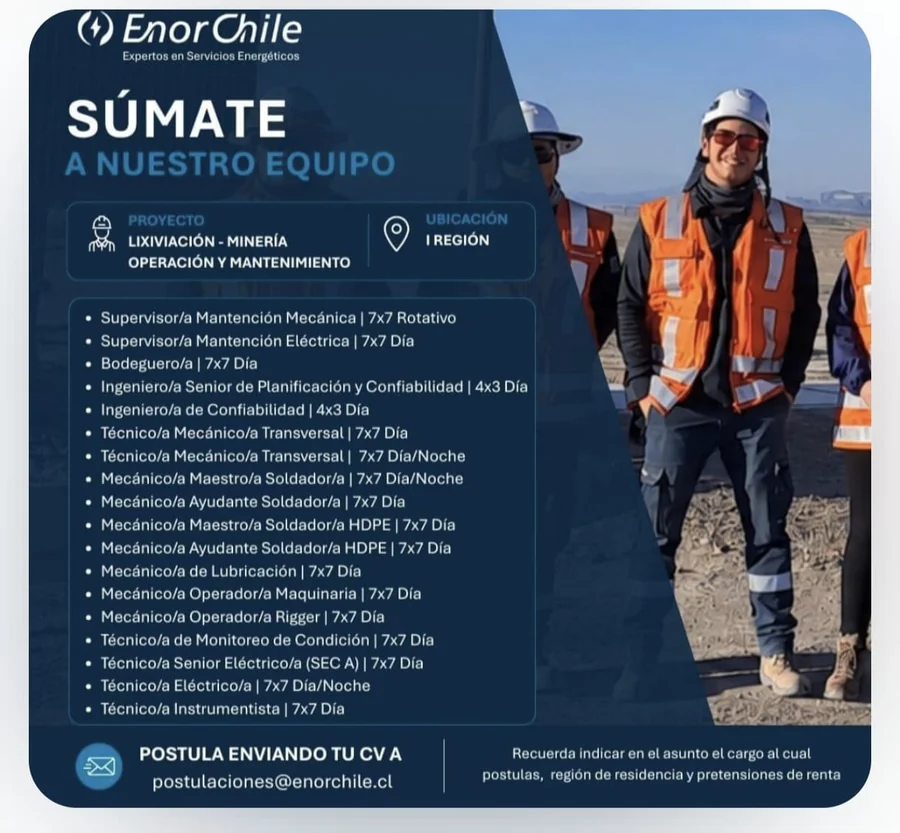 Trabajo en Operación y Mantenimiento Minero - imagen 1