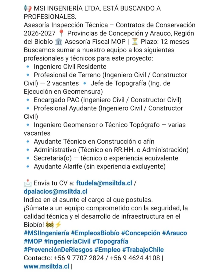 Profesionales para Inspección Técnica - imagen 1