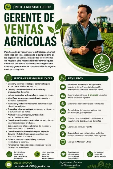 Gerente de Ventas Agrícolas - imagen 1