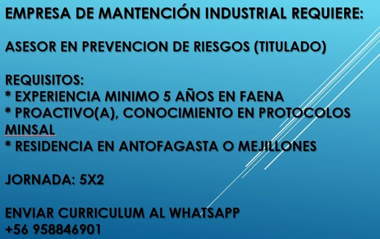 Asesor en Prevención de Riesgos - imagen 1