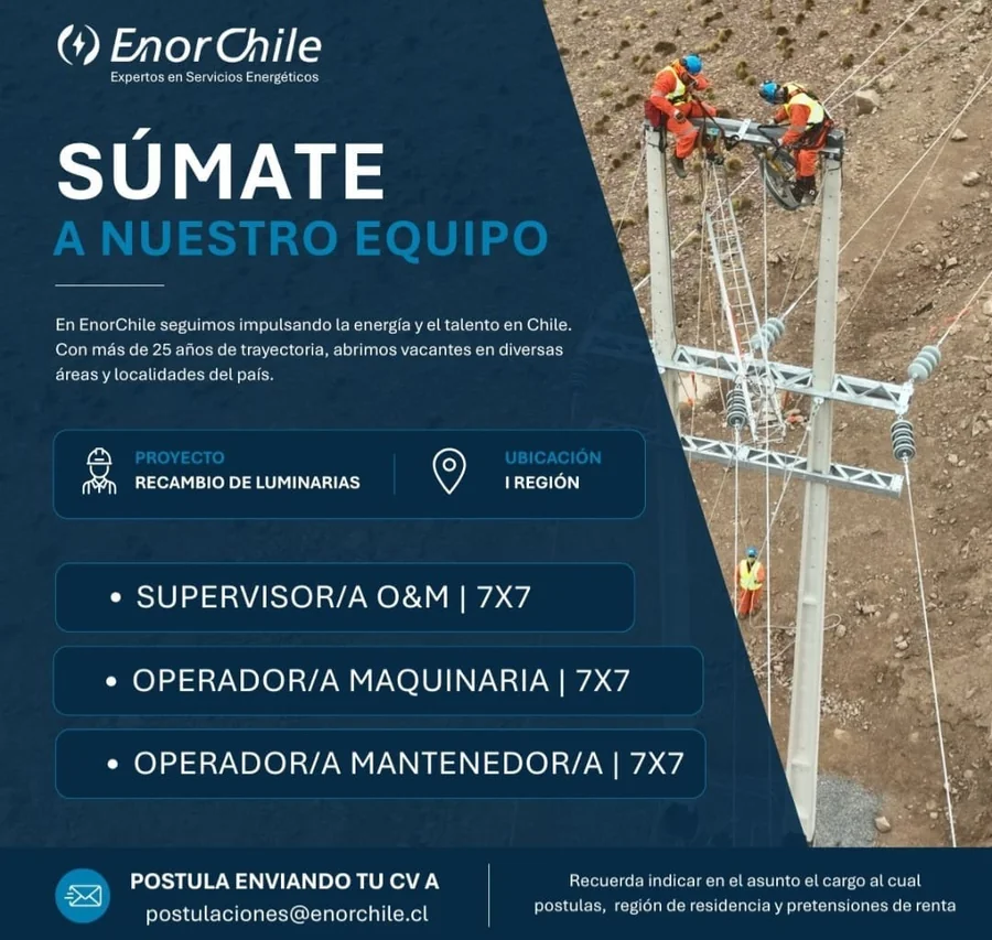 Supervisor y Operadores para Recambio de Luminarias - imagen 1