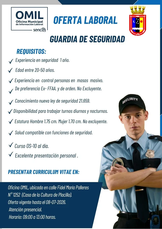 Guardia de Seguridad Placilla - imagen 1