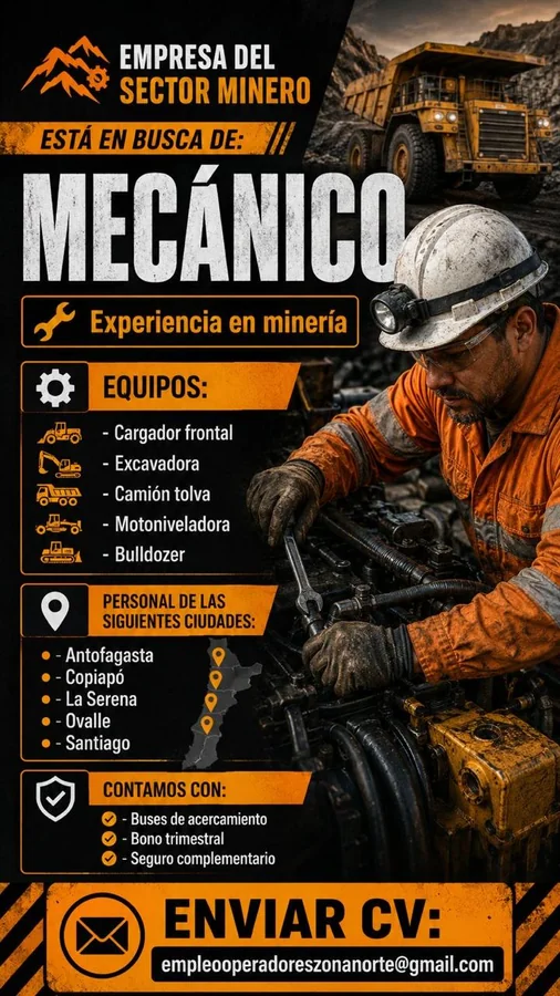 Mecánico de Equipos Mineros - imagen 1