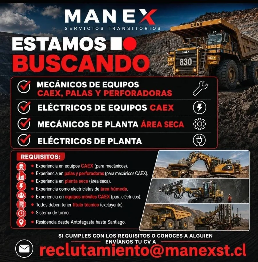 Mecánicos y Eléctricos de Equipos CAEX y Planta - imagen 1