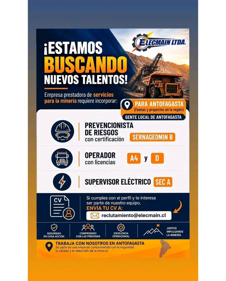 Prevencionista, Operador y Supervisor Eléctrico - imagen 1
