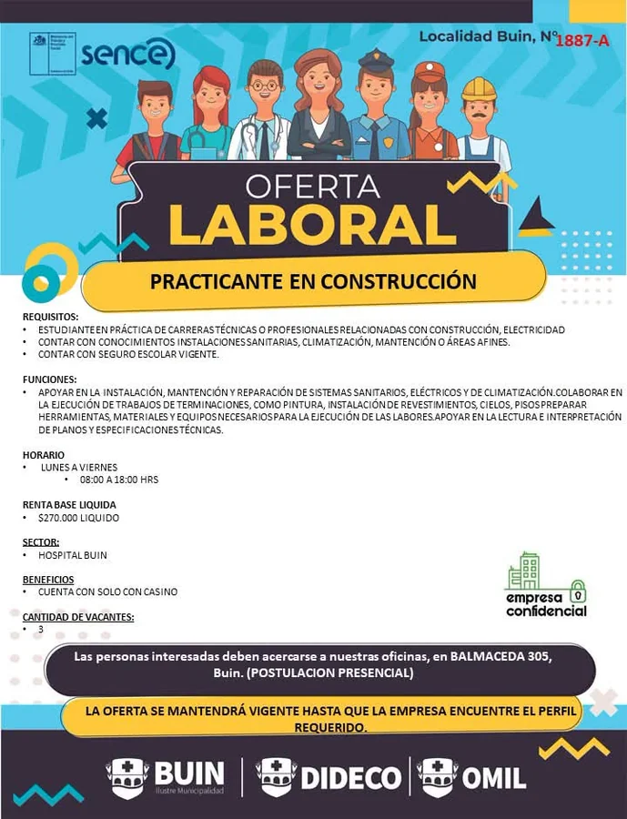 Practicante en Construcción - imagen 1