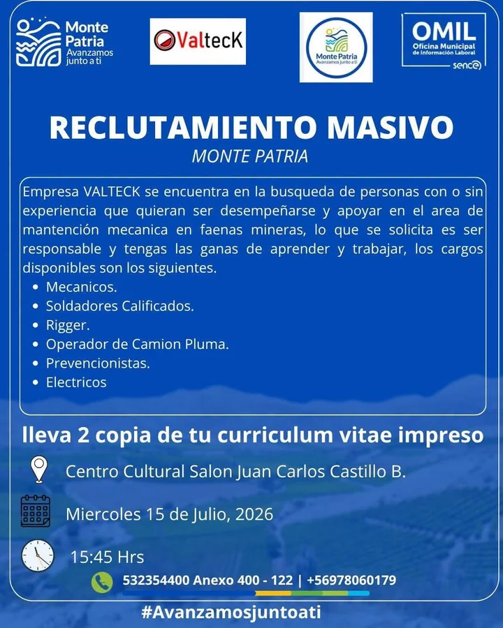 Personal de Mantenimiento Mecánico para Faenas Mineras - imagen 1