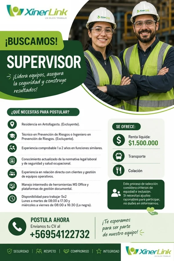 Supervisor en Prevención de Riesgos - imagen 1