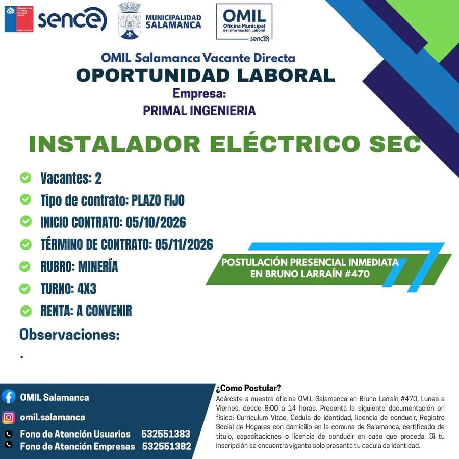 Instalador Eléctrico SEC - imagen 1