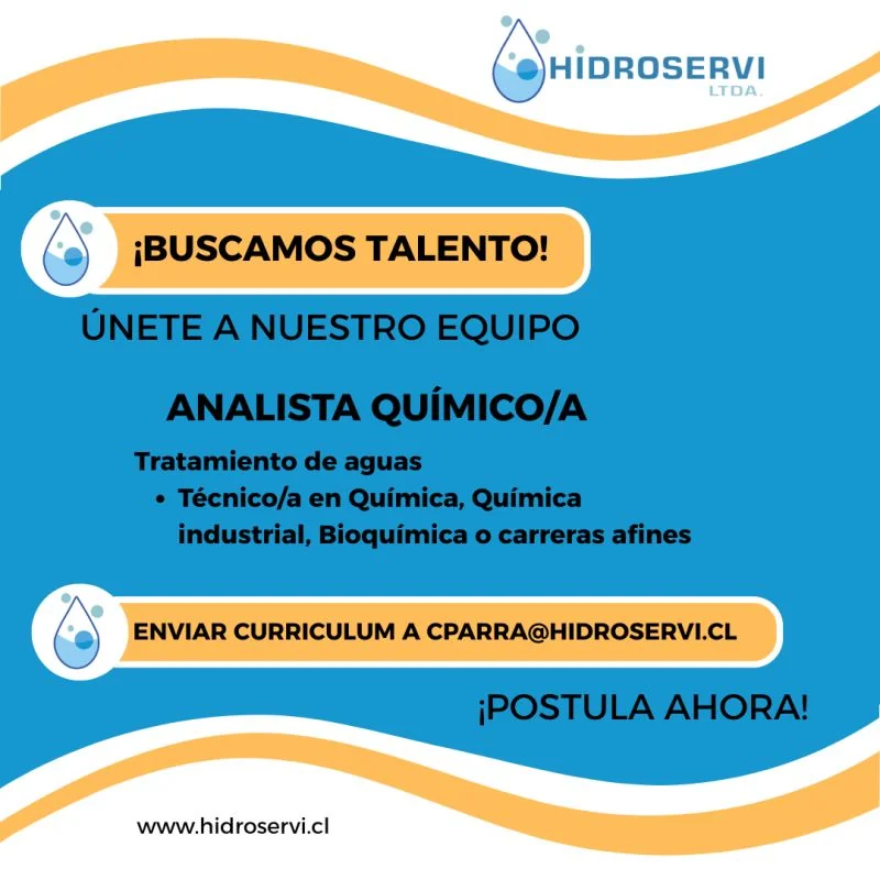 Analista Químico/a para Tratamiento de Aguas - imagen 1