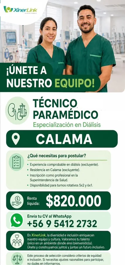 Técnico Paramédico de Diálisis - imagen 1