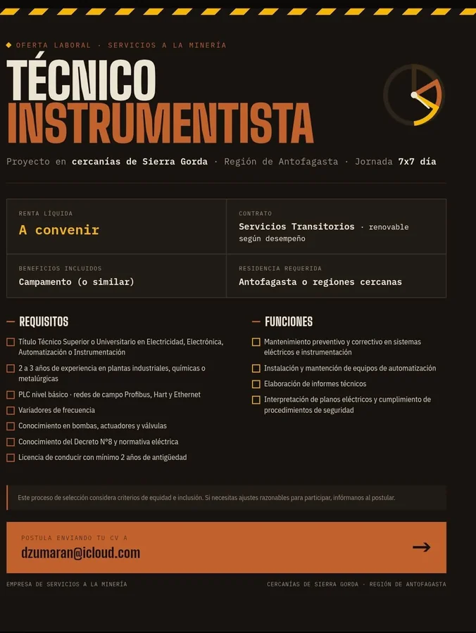 Técnico Instrumentista - imagen 1