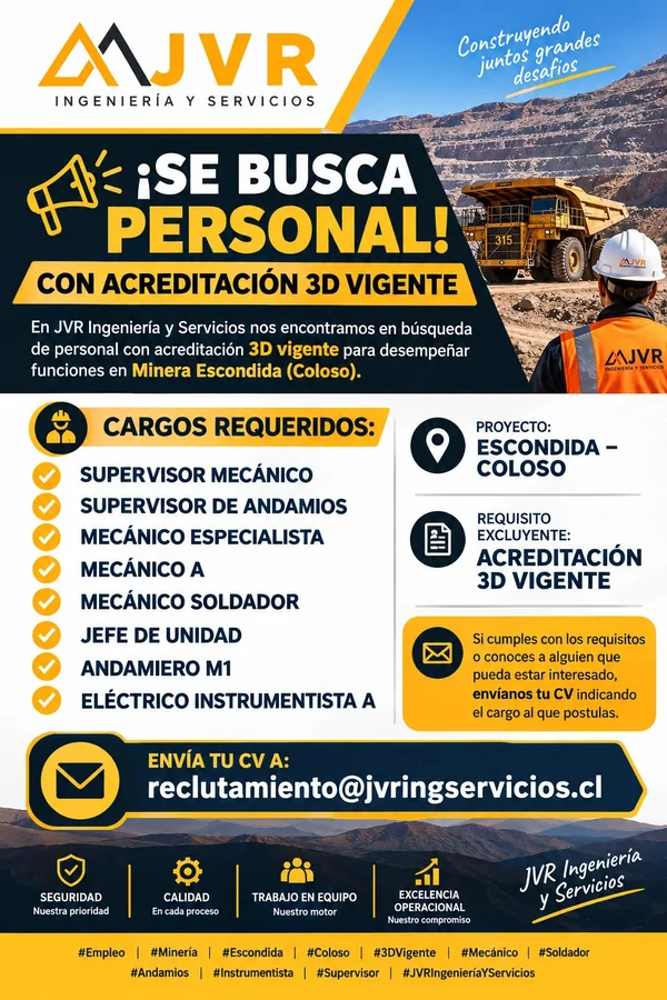 Personal con Acreditación 3D Vigente - imagen 1