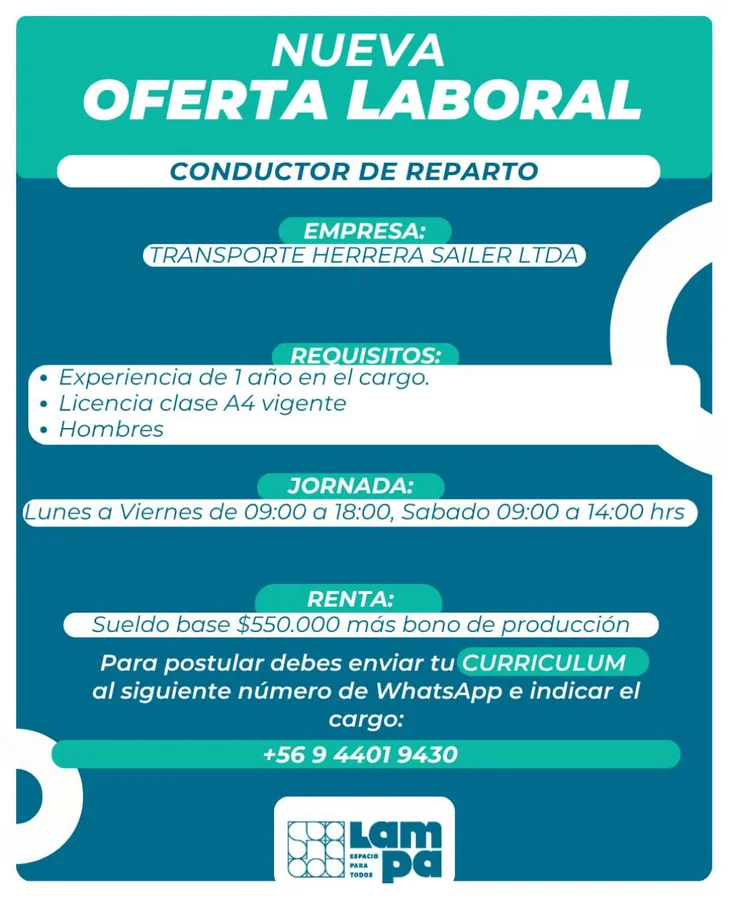 Conductor de reparto - imagen 1