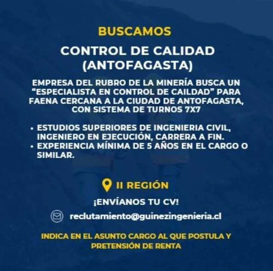 Especialista en Control de Calidad - imagen 1