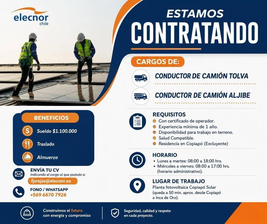 Conductor de Camión Tolva y Aljibe - imagen 1