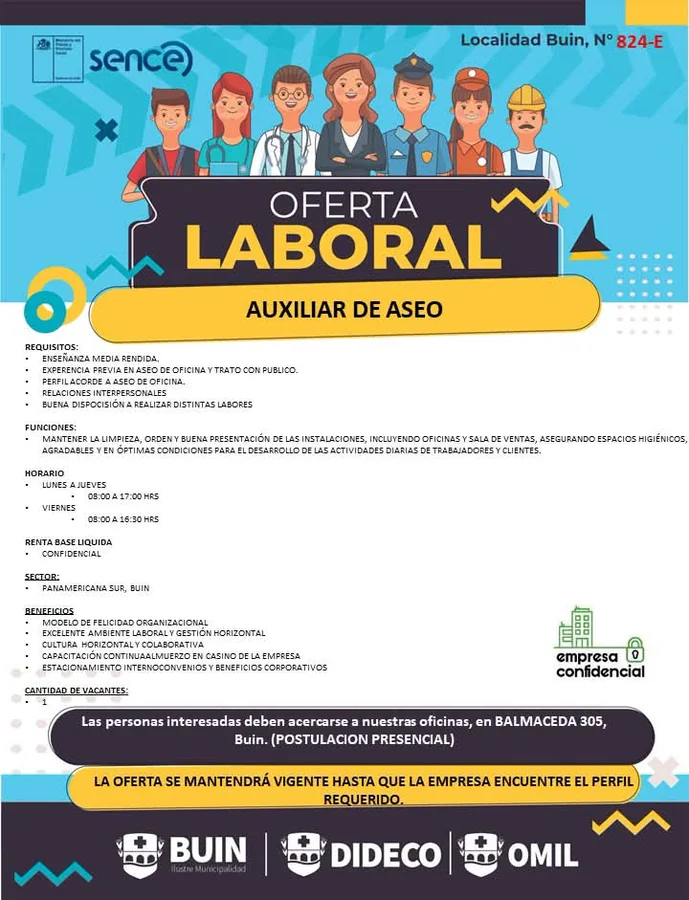 Auxiliar de Aseo - imagen 1