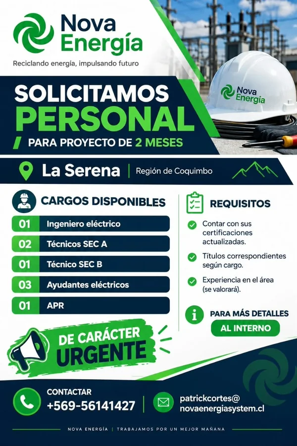 Personal Eléctrico y APR para Proyecto - imagen 1